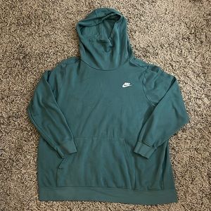 Nike Turquoise High Neck Sweatshirt